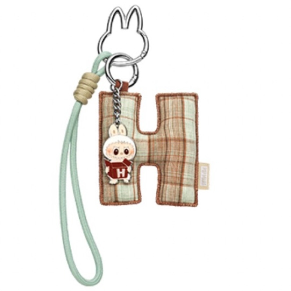 Pop Mart The Monsters Labubu Pin For Love Series Letter Pendant - H